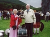 Band President Billy Maxwell with Mrs Elizabeth Jean Parkes in 2004 at Newcastle