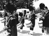 Field Marshal Montgomery Pipe Band Drum Corps during the 1980's